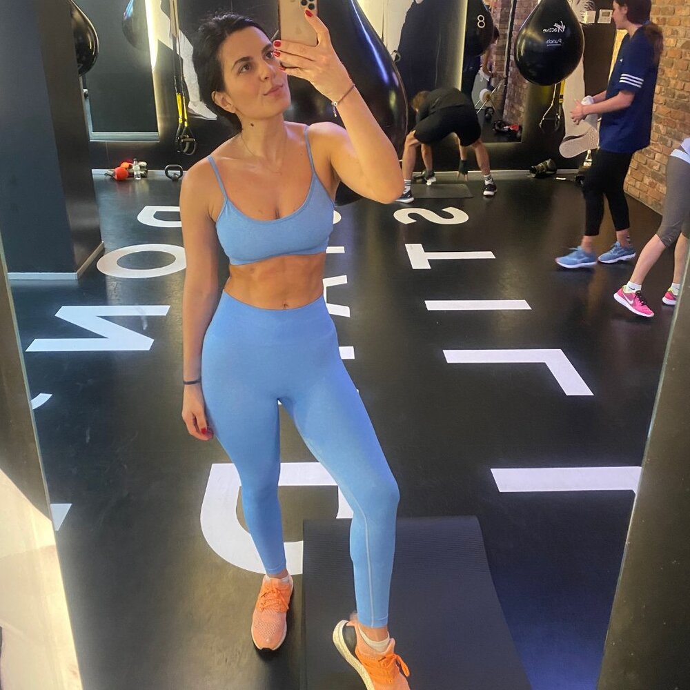 Activewear baby blue set